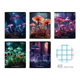 {{photo.Alt || photo.Description || 'Тетрадь А5 48 л. АЛЬТ скоба, клетка, глянцевый лак, &quot;Грибы фэнтези&quot; (5 видов), 7-48-1332'}}