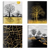 {{photo.Alt || photo.Description || 'Тетрадь А5 96 л., ПЗБМ гребень, клетка, матовая ламинация, фольга, брайль, &quot;Золотая осень&quot; (микс в спайке), 23331'}}