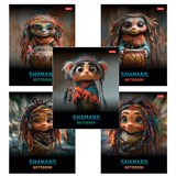 {{photo.Alt || photo.Description || 'Тетрадь А5 48 л., HATBER скоба, клетка, глянцевая ламинация, &quot;Шаманы&quot; (микс в спайке), 088374, 48Т5лВ1'}}