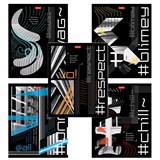 {{photo.Alt || photo.Description || 'Тетрадь обложка пластик с печатью, А5, 80 л., скоба, клетка, HATBER, &quot;Хештег&quot; (микс в спайке), 090260, 80Т5В1пл'}}