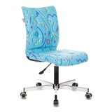 {{photo.Alt || photo.Description || 'Кресло CH-330M, без подлокотников, пятилучие серебристое, ткань, голубое с рисунком, 1624532'}}