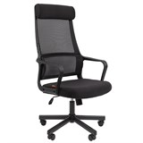 {{photo.Alt || photo.Description || 'Кресло офисное Chairman CH 590, сетка/ткань, черное, 7134733'}}