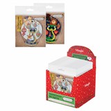 {{photo.Alt || photo.Description || 'Новогоднее подвесное украшение 11 см, &quot;Змейка на удачу&quot; со скретч-слоем и предсказаниями, 92088'}}