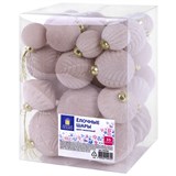 {{photo.Alt || photo.Description || 'Шары елочные НАБОР 35 предметов &quot;Зефирки&quot;, пластик, софт-тач, молочный, ЗОЛОТАЯ СКАЗКА, 592588'}}