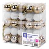 {{photo.Alt || photo.Description || 'Шары елочные НАБОР 50 предметов &quot;Новогодняя Сказка&quot;, пластик, золото/белый, ЗОЛОТАЯ СКАЗКА, 592593'}}