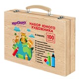 {{photo.Alt || photo.Description || 'Набор ЮНОГО ХУДОЖНИКА &quot;ANIMALS&quot; для рисования и творчества в кейсе ЮНЛАНДИЯ, 100 предметов, 665675'}}