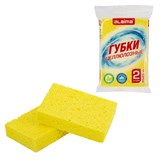 {{photo.Alt || photo.Description || 'Губки для посуды 95х65х20 мм, ЦЕЛЛЮЛОЗНЫЕ, КОМПЛЕКТ 2 штуки, желтые, LAIMA, 700255'}}