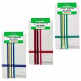 Салфетка вафельная универсальная ХЛОПОК 40 х 64 см, цветная полоска, ассорти, BOOMHOUSE, 700884 700884