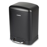 {{photo.Alt || photo.Description || 'Ведро мусорное с педалью 12 л, крышка с доводчиком, черное матовое, металл, LAIMA ULTRA, 701565'}}