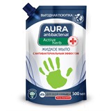 Мыло жидкое антибактериальное для всей семьи 500 мл, AURA АНТИБАКТЕРИАЛЬНАЯ 