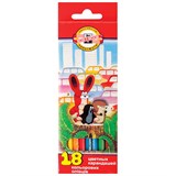 {{photo.Alt || photo.Description || 'Карандаши цветные KOH-I-NOOR &quot;Крот&quot;, 18 цветов, шестигранные, грифель 3,2 мм, европодвес, 3653, 3653018046KS'}}