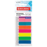 {{photo.Alt || photo.Description || 'Закладки клейкие неоновые BRAUBERG, 45х12 мм, 200 штук (8 цветов х 25 листов), на пластиковой линейке 12 см, 126700'}}