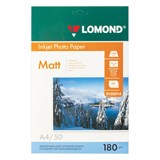 {{photo.Alt || photo.Description || 'Фотобумага матовая, А4, 180 г/м2, односторонняя, 50 листов, LOMOND, 0102014'}}