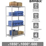 {{photo.Alt || photo.Description || 'Стеллаж металлический BRABIX MS Plus-185/60-4, 1850х1000х600 мм, 4 полки, регулируемые опоры, 291107'}}