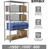 {{photo.Alt || photo.Description || 'Стеллаж металлический BRABIX MS KD-195/60-5, 1950х1000х600 мм, 5 полок, сборная стойка, 291121'}}