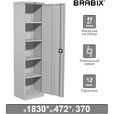 {{photo.Alt || photo.Description || 'Шкаф металлический офисный BRABIX MK 18/47/37-01, 1830х472х370 мм, 25 кг, 4 полки, разборный, 291138'}}
