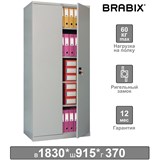 {{photo.Alt || photo.Description || 'Шкаф металлический офисный BRABIX MK 18/91/37, 1830х915х370 мм, 45 кг, 4 полки, разборный, 291135'}}