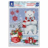 {{photo.Alt || photo.Description || 'Наклейка для окон двусторонняя МНОГОРАЗОВАЯ 30x38 см, Медвежонок, ЗОЛОТАЯ СКАЗКА, 591923'}}