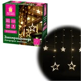 {{photo.Alt || photo.Description || 'Электрогирлянда-занавес комнатная Звезды 3х1 м, 138 LED, теплый белый, 220 V, ЗОЛОТАЯ СКАЗКА, 591338'}}