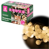 {{photo.Alt || photo.Description || 'Электрогирлянда-нить комнатная Шарики, 6 м, 40 LED, теплый белый, на батарейках, ЗОЛОТАЯ СКАЗКА, 591730'}}