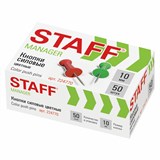 {{photo.Alt || photo.Description || 'Силовые кнопки-гвоздики  50шт. STAFF цветные  в карт. коробке'}}
