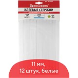 {{photo.Alt || photo.Description || 'Клеевые стержни, диаметр 11 мм, длина 200 мм, белые, комплект 12 штук, BRAUBERG, европодвес, 670299'}}