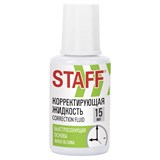 {{photo.Alt || photo.Description || 'Корректирующая жидкость STAFF Basic, быстросохнущая, 15 мл, с кисточкой, 226055'}}
