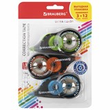 {{photo.Alt || photo.Description || 'Корректирующая лента BRAUBERG ULTRA COLOR, 5 мм x 12 м, механизм перемотки, ВЫГОДНАЯ УПАКОВКА 3 штуки в блистере, 271253'}}