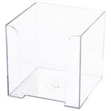 {{photo.Alt || photo.Description || 'Подставка для бумажного блока BRAUBERG CLASSIC пластиковая, 90х90х90 мм, прозрачная, 238092'}}