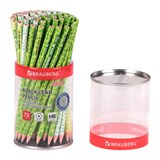 {{photo.Alt || photo.Description || 'Карандаш чернографитный BRAUBERG GREEN, 1 шт., HB, пластиковый, корпус ассорти, 181745'}}