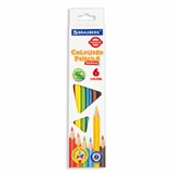 {{photo.Alt || photo.Description || 'Карандаши цветные BRAUBERG PREMIUM, 6 цветов, трехгранные, грифель 3 мм, 181660'}}