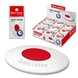 {{photo.Alt || photo.Description || 'Ластик BRAUBERG Oval PRO, 40х26х8 мм, овальный, красный пластиковый держатель, 229560'}}