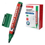 {{photo.Alt || photo.Description || 'Маркер перманентный ULTRA MARKER, ЗЕЛЕНЫЙ, 3,5 мм, с клипом, BRAUBERG, 152207'}}