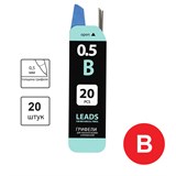 {{photo.Alt || photo.Description || 'Грифель запасной BRAUBERG "Black Jack" Hi-Polymer В 0,5 мм, 20 шт.,'}}