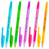 {{photo.Alt || photo.Description || 'Ручка шариковая с грипом BRAUBERG ULTRA GT НЕОН, СИНЯЯ, корпус ассорти, линия 0,35 мм, 144054'}}