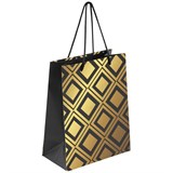 {{photo.Alt || photo.Description || 'Пакет подарочный (1 штука) 18x10x23 см, ЗОЛОТАЯ СКАЗКА Gold Luxury, тиснение фольгой, чёрный, 608248'}}