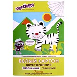 {{photo.Alt || photo.Description || 'Картон белый А4 МЕЛОВАННЫЙ (белый оборот), 7 листов, в папке, ЮНЛАНДИЯ, 200х290 мм, ТИГРАША, 111310'}}