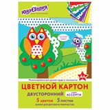 {{photo.Alt || photo.Description || 'Картон цветной А4 2-сторонний МЕЛОВАННЫЙ, 5 цветов, РИСУНОК на обороте, папка, ЮНЛАНДИЯ, 200х290 мм, 111323'}}