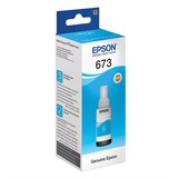 Чернила EPSON 673 (T6732) для СНПЧ Epson L800/L805/L810/L850/L1800, голубые, ОРИГИНАЛЬНЫЕ, C13T67324A/298 361042