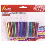 {{photo.Alt || photo.Description || 'Блестки (глиттер) для декора, поделок, DIY, творчества, оформления, ОСТРОВ СОКРОВИЩ, НАБОР 10 цветов по 4 грамма, блистер, 662229'}}