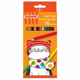 {{photo.Alt || photo.Description || 'Карандаши цветные ПИФАГОР "КОТИК", 12 цветов, шестигранные, 181340'}}