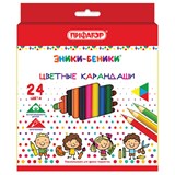 {{photo.Alt || photo.Description || 'Карандаши цветные ПИФАГОР "ЭНИКИ-БЕНИКИ", 24 цвета, шестигранные, натуральное дерево, 181348'}}