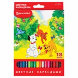 {{photo.Alt || photo.Description || 'Карандаши цветные BRAUBERG "My lovely dogs", 18 цветов, шестигранные, грифель 3 мм, натуральное дерево, 180546'}}