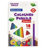{{photo.Alt || photo.Description || 'Карандаши цветные BRAUBERG PREMIUM, 18 цветов, трехгранные, грифель 3,3 мм, натуральное дерево, 181652'}}