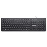 {{photo.Alt || photo.Description || 'Клавиатура проводная SONNEN KB-8280, USB, 104 плоские клавиши, черная, 513510'}}