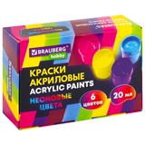 {{photo.Alt || photo.Description || 'Краски акриловые НЕОНОВЫЕ для рисования и творчества 6 цветов по 20 мл, BRAUBERG HOBBY, 192438'}}
