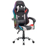 {{photo.Alt || photo.Description || 'Кресло компьютерное CROMEX "Quantum GM-155 RGB", подсветка, две подушки, экокожа, черное/красное/серое, 532955'}}