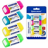 {{photo.Alt || photo.Description || 'Ластики полупрозрачные BRAUBERG FRUITY НАБОР 4 штуки, размер ластика 54х23х10 мм, упаковка блистер, 271343'}}