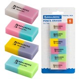 {{photo.Alt || photo.Description || 'Набор ластиков BRAUBERG "Pastel Mix", 6 шт., цвета ассорти, 44х21х10 мм, экологичный ПВХ, 229597'}}