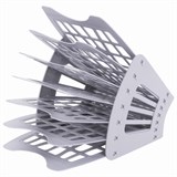 {{photo.Alt || photo.Description || 'Лoтoк для бумаг веерный BRAUBERG-SMART, 7-ми секционный, сетчатый, серый, 231144'}}